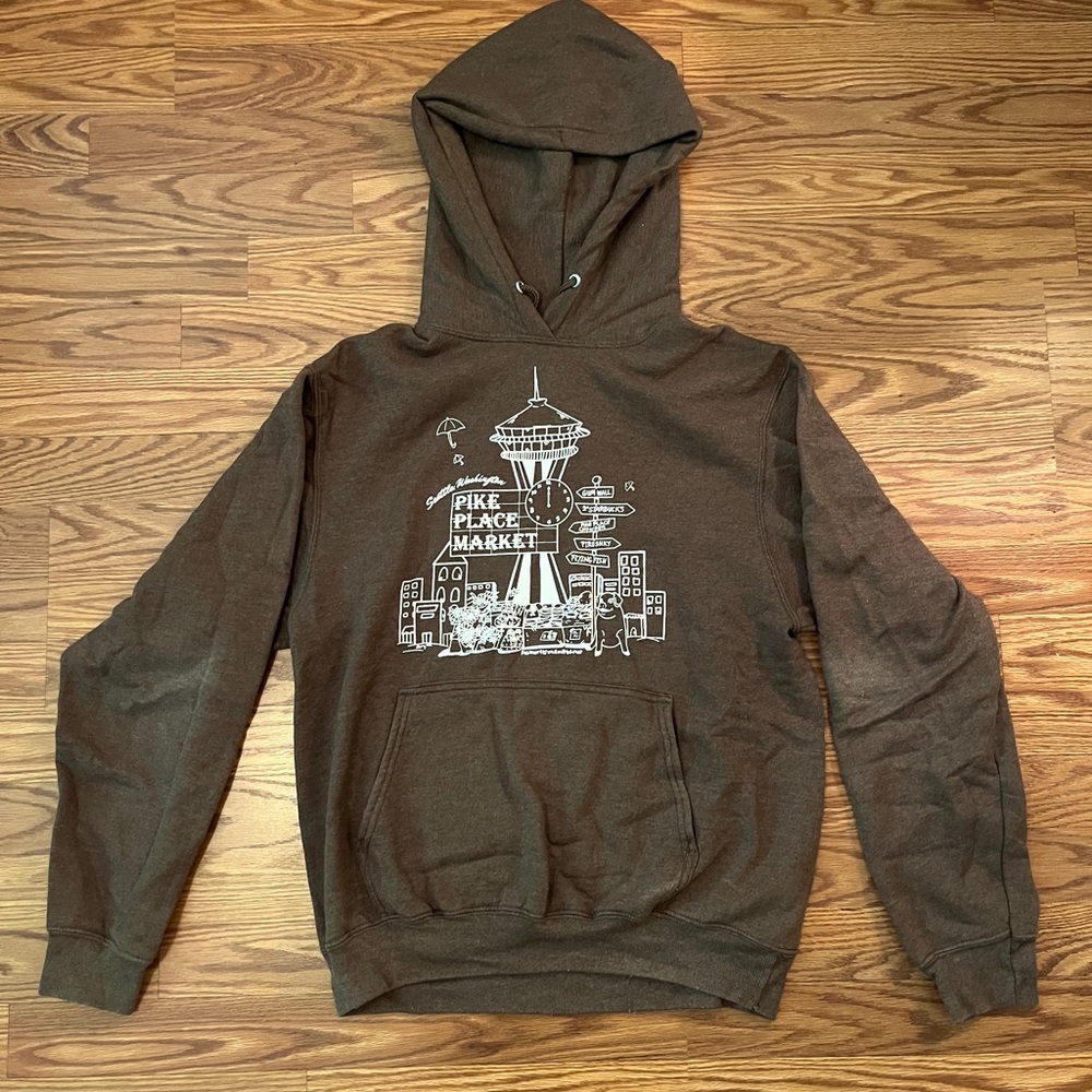 Brown Graphic Hoodie